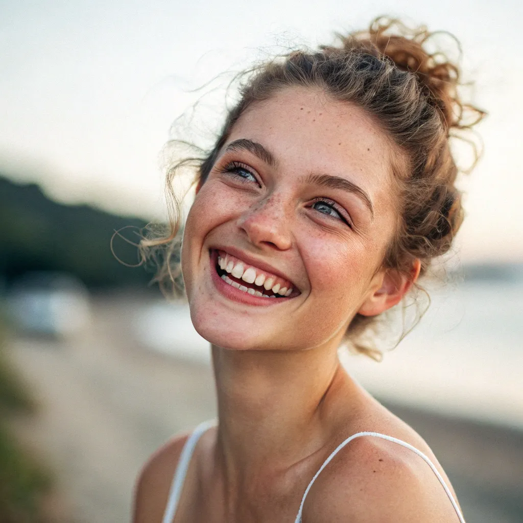 Happy young woman